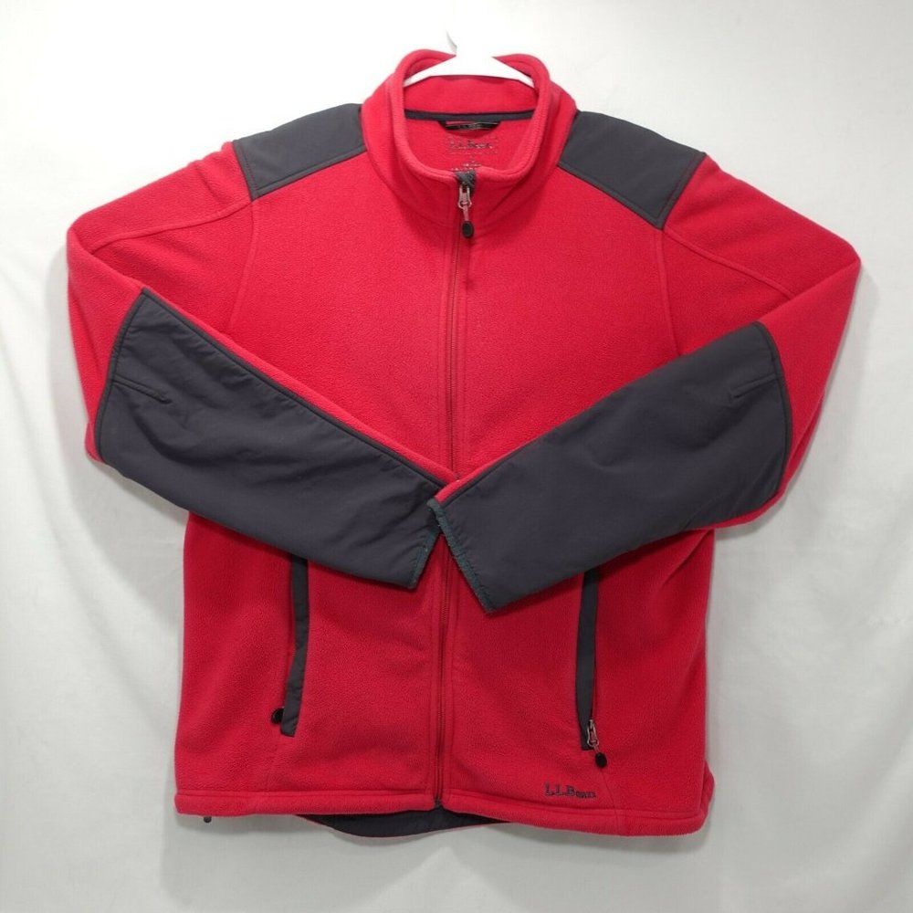 L.L. Bean Polartec Woman's Fleece Sweater Pink/Gray